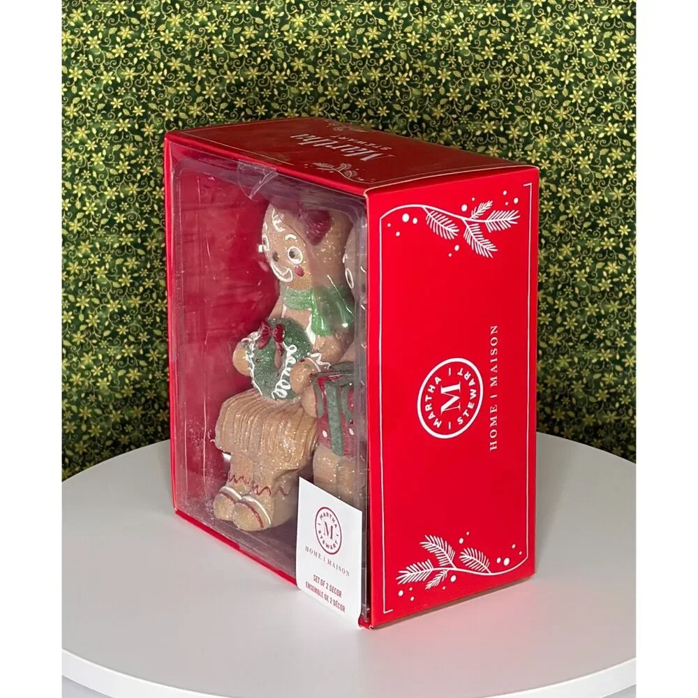 Martha Stewart Gingerbread Sitters Set of two